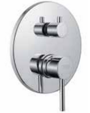 FIORE XENON SLIM MISCELATORE DOCCIA INCASSO CON DEVIATORE CERAMICO 3 VIE CROMO