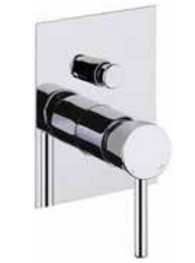 FIORE XENON SLIM MISCELATORE DOCCIA INCASSO CON DEVIATORE 2 VIE CROMO