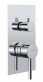 FIORE XENON SLIM MISCELATORE DOCCIA INCASSO CON DEVIATORE CERAMICO 3 VIE CROMO