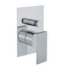 FIORE KUBE MISCELATORE DOCCIA INCASSO CON DEVIATORE 2 VIE CROMO