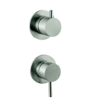 FIORE XENON STEEL MISCELATORE INCASSO DOCCIA CON DEVIATORE ACCIAIO INOX AISI 316L