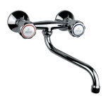 FIORE ASTRO GRUPPO LAVELLO A PARETE CROMO