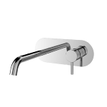 FIORE XENON SLIM MISCELATORE LAVABO A MURO CROMO SENZA PILETTA DI SCARICO