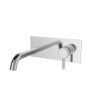 FIORE XENON SLIM MISCELATORE LAVABO A MURO CROMO SENZA PILETTA DI SCARICO