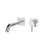 FIORE XENON SLIM MISCELATORE LAVABO A MURO CROMO SENZA PILETTA DI SCARICO