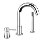 FIORE XENON SLIM MISCELATORE BORDO VASCA CROMO