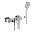 FIORE DARK MISCELATORE DOCCIA ESTERNO CON DUPLEX CROMO