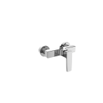 FIORE DARK MISCELATORE DOCCIA ESTERNO SENZA DUPLEX ATTACCO SUPERIORE CROMO