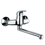 FIORE ALTURA MISCELATORE LAVELLO A MURO CROMO
