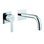 FIORE KATANA MISCELATORE LAVABO A MURO CROMO 