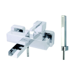 FIORE XS MISCELATORE VASCA A CASCATA CON DUPLEX CROMO 