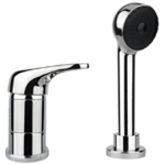 FIORE PLANET MISCELATORE LAVABO 2 FORI CON DOCCETTA ESTRAIBILE CROMO