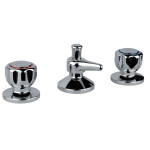 FIORE ASTRO BATTERIA BIDET 3 FORI CON DOCCETTA SPRAY CROMO