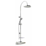 FIORE TERMOTY MISCELATORE TERMOSTATICO DOCCIA CON COLONNA E SOFFIONE TONDO Ø 200 CROMO