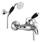 FIORE IMPERIALE BLACK MISCELATORE VASCA CON DUPLEX CROMO