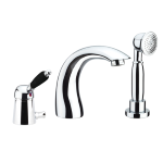 FIORE IMPERIALE BLACK MISCELATORE BORDO VASCA 3 FORI CROMO