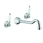 FIORE COLONIALE SKY BATTERIA LAVABO 3 FORI A MURO CROMO