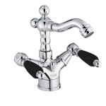 FIORE COLONIALE BLACK MONOFORO BIDET CROMO