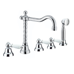 FIORE COLONIALE SKY BATTERIA BORDO VASCA 5 FORI CROMO