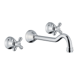 FIORE MARGOT BATTERIA LAVABO 3 FORI A MURO CROMO