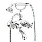 FIORE MARGOT SKY GRUPPO VASCA CON FLEX E DOCCIA CERAMICA BIANCA CROMO