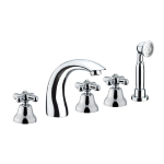 FIORE MARGOT SKY BATTERIA BORDO VASCA 5 FORI CROMO