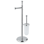 FIORE PIANTANA CON PORTA ROTOLO E PORTA SCOPINO IN VETRO