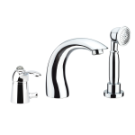 FIORE JAFAR SKY MISCELATORE BORDO VASCA 3 FORI CON DOCCIA RETRO CROMO 