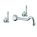 FIORE GIOIELLI BATTERIA LAVABO 3 FORI A MURO CROMO