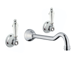 FIORE GIOIELLI SKY BATTERIA LAVABO 3 FORI A MURO CROMO