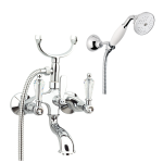 FIORE GIOIELLI SKY GRUPPO VASCA CON DUPLEX E DOCCIA CERAMICA BIANCA CROMO