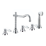 FIORE GIOIELLI BATTERIA BORDO VASCA 5 FORI CROMO