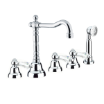 FIORE GIOIELLI SKY BATTERIA BORDO VASCA 5 FORI CROMO