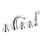 FIORE GIOIELLI BATTERIA BORDO VASCA 5 FORI CROMO