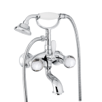 FIORE XT SKY GRUPPO VASCA CON FLEX E DOCCIA CERAMICA BIANCA CROMO