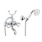 FIORE XT SKY GRUPPO VASCA CON DUPLEX E DOCCIA CERAMICA BIANCA CROMO