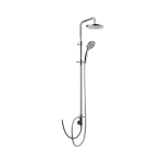 FIORE COLONNA DOCCIA CON SOFFIONE IN ABS Ø200 mm DOCCETTA IDROMASSAGGIO CROMO