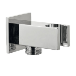 FIORE SUPPORTO CON PRESA ACQUA CROMO