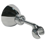 FIORE GANCIO A MURO SNODATO CROMO