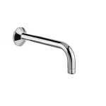 FIORE BOCCA A MURO 200 mm CON PIASTRA TONDA CROMO