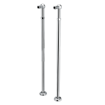 FIORE PIANTANE A PAVIMENTO PER GUPPO VASCA SENZA CROCERA CROMO