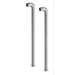 FIORE PIANTANE A PAVIMENTO PER GUPPO VASCA IN TUBO CROMO