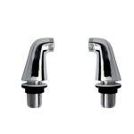 FIORE COPPIA COLONNETTE BORDO VASCA CROMO