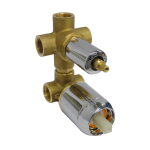 FIORE CORPO MISCELATORE DOCCIA INCASSO CON DEVIATORE 3 VIE CON BILANCIATORE DI PRESSIONE CROMO 