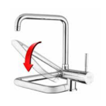 FIORE XENON MISCELATORE LAVELLO SOTTOFINESTRA CROMO