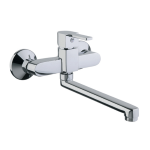 FIORE KALOS MISCELATORE LAVELLO A MURO CROMO