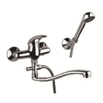 FIORE NEXUS MISCELATORE LAVELLO A MURO CON DEVIATORE E DUPLEX CROMO