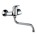 FIORE ALTURA MISCELATORE LAVELLO A MURO CROMO