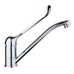 FIORE CLIN MISCELATORE LAVELLO CON LEVA CLINICA CROMO