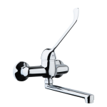 FIORE CLIN MISCELATORE LAVELLO A MURO CON LEVA CLINICA CROMO